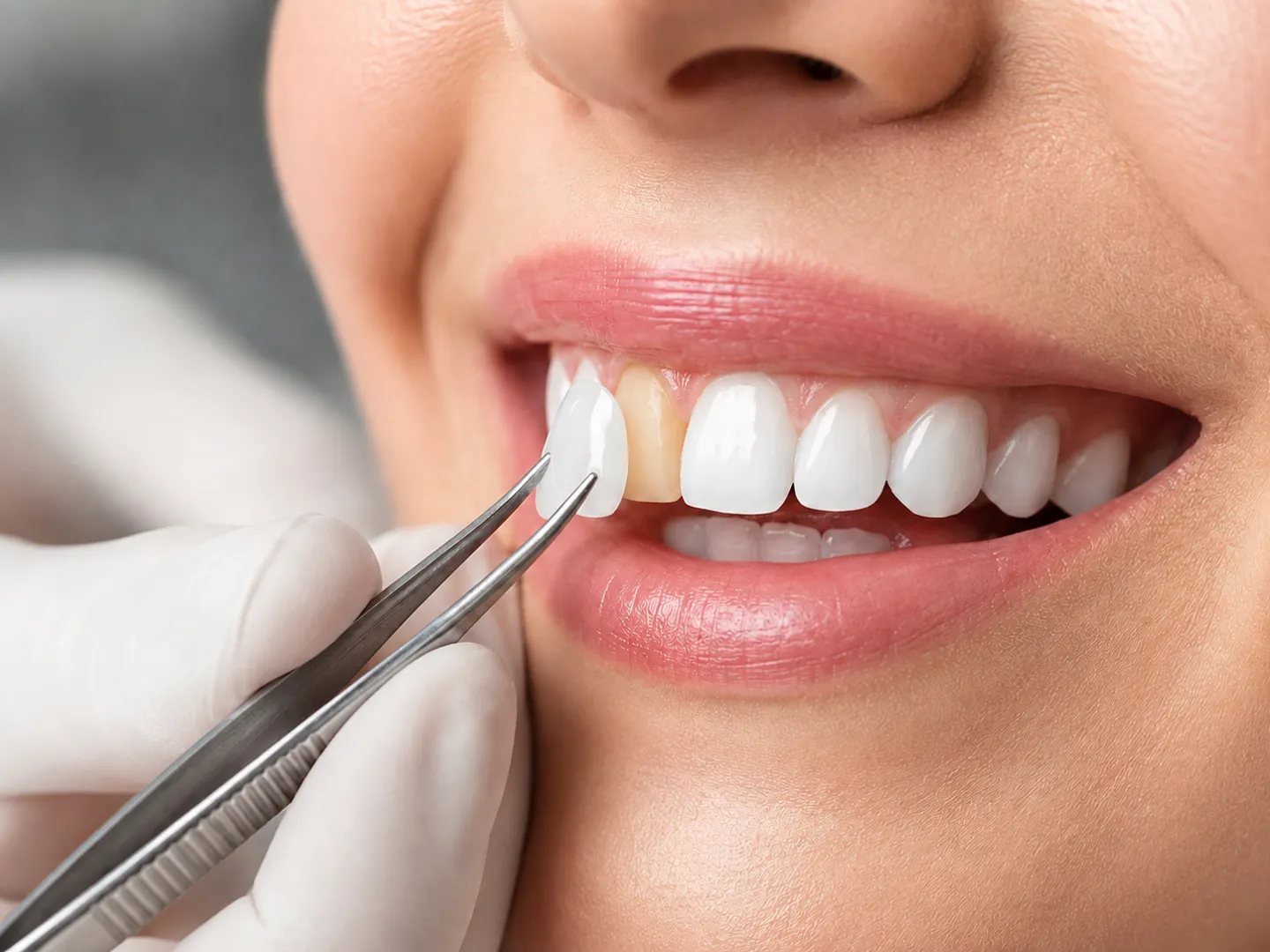 Porcelain veneers treatment